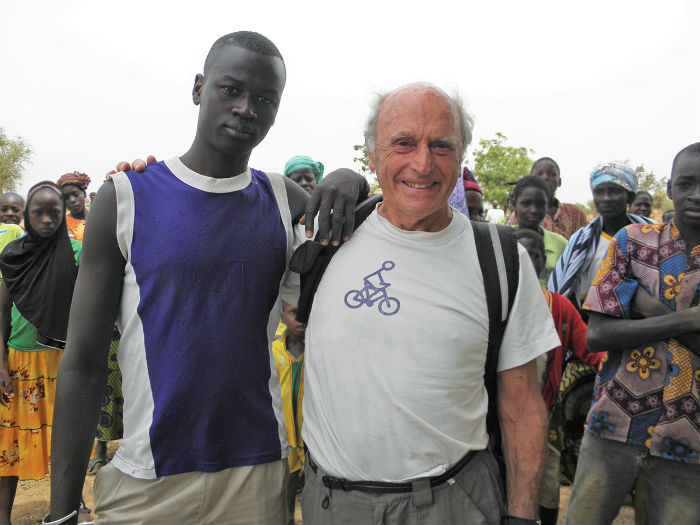 Gösta pictured with Adama, who had previously been a sponsored child