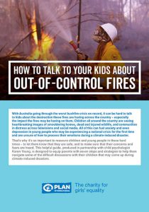 How to talk to your kids about out-of-control fires - report cover