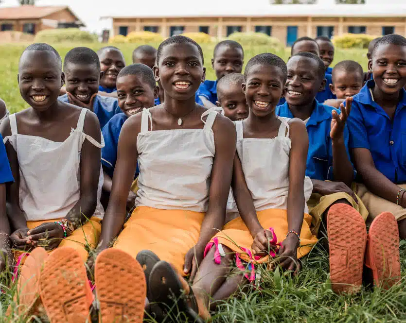 Girls take part in youth club meeting in Gatsibo district