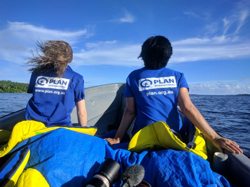 On a boat to Russell Islands