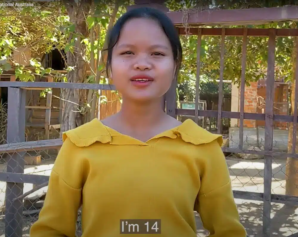 Cambodia sponsorship video screenshot