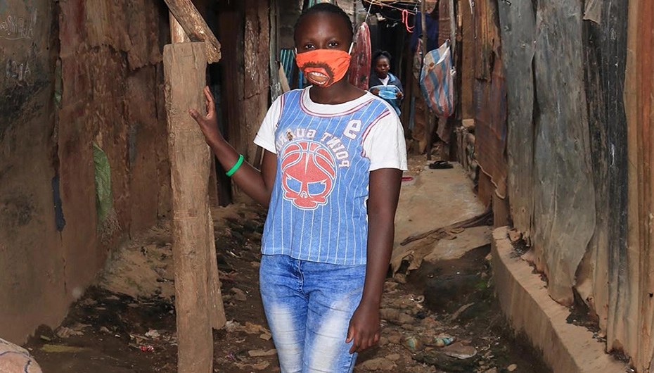 Glorian, 18, lives in an informal settlement in Nairobi