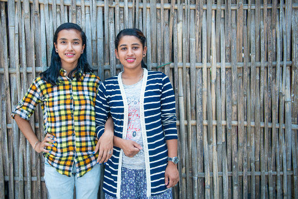 Sabina and Sarita from Nepal