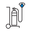 Supply care and treatment centres with oxygen machines