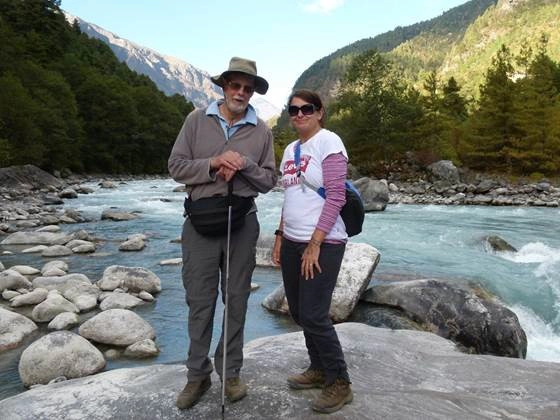 Photo of Tony and his daughter, adventuring in Nepal