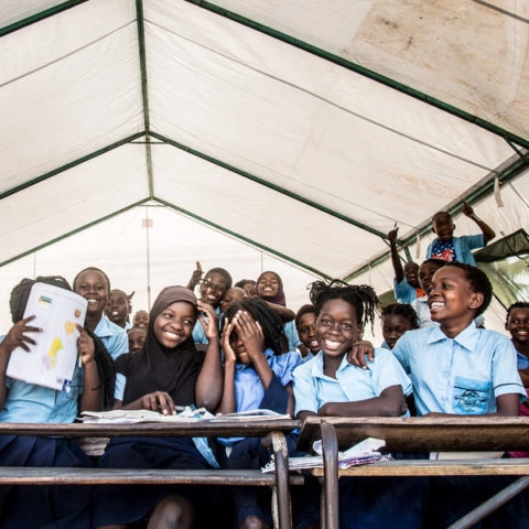Help staff a child-friendly space