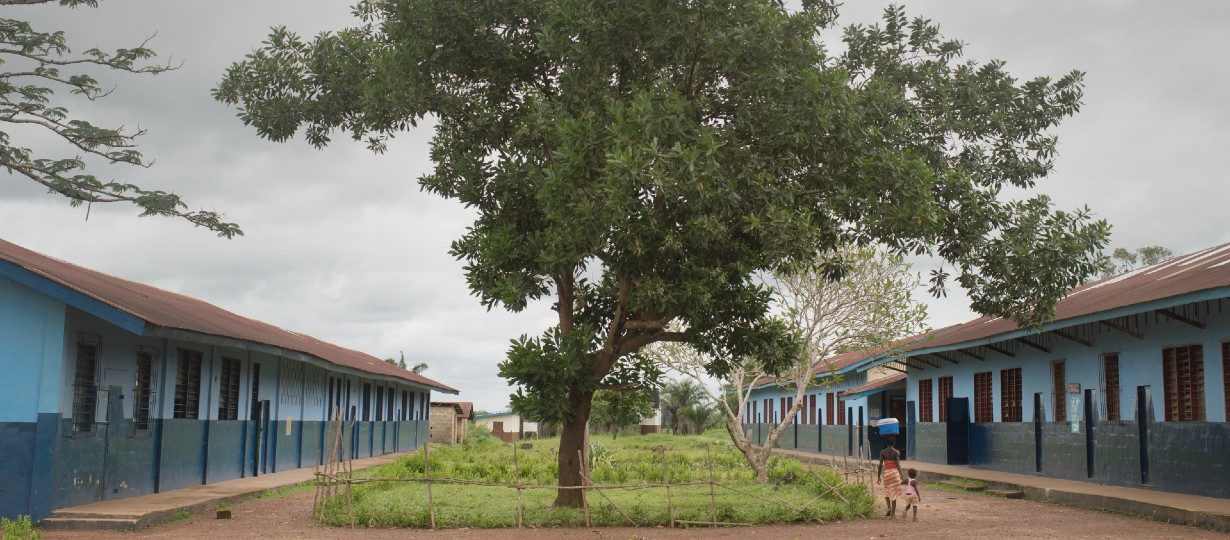 Classroom blocks at school in Sierra Leone