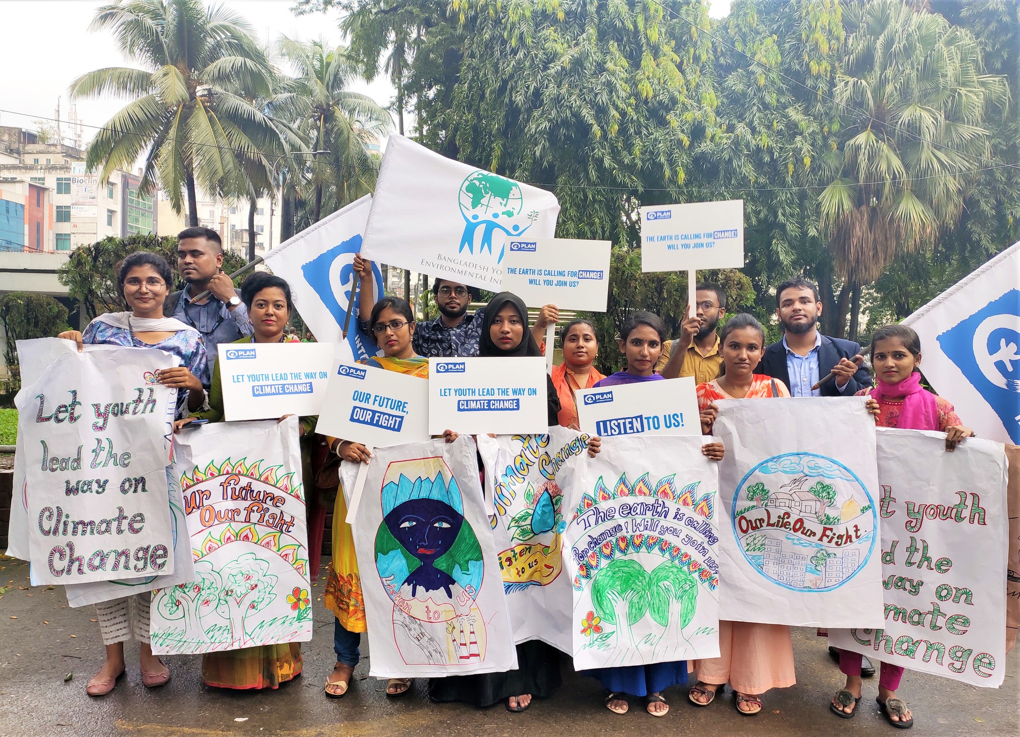 Climate strikers in Bangladesh