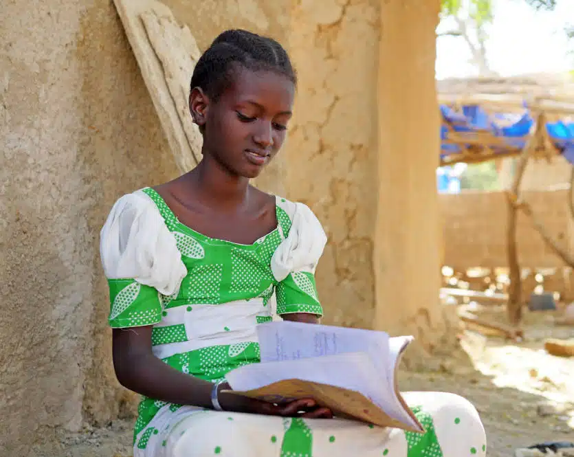 Hawa, 11, loves to go to school and would like to become a teacher