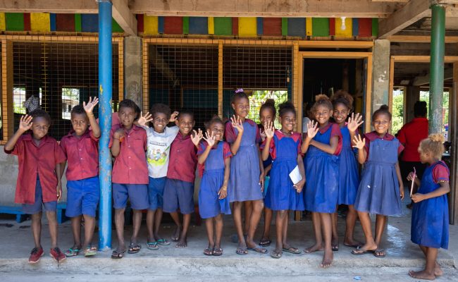 In the Solomon Islands, rural communities face difficulties in accessing water, sanitation and health (WASH) services. These challenges extend to schools. According to the latest (2021) UN Water statistics, 64% of schools in Solomon Islands have no or limited access to drinking water, 63% have no sanitation facilities and 75% lack any access to hygiene services. 

Through the New Times, New Targets (NTNT) project, Plan International and our partner Live and Learn are  upgrading water access and facilities at schools, health clinics and communities in rural areas of western Guadalcanal Province. Alongside the improvements to WASH infrastructure, we have been conducting training and awareness raising on the importance of handwashing and menstrual health and hygiene.