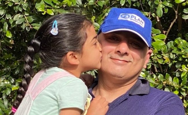 Harv Kler and his daughter.