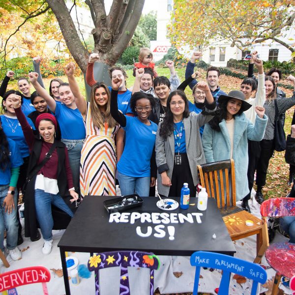 Represent Us Media Stunt in Treasury Gardens, May 2022