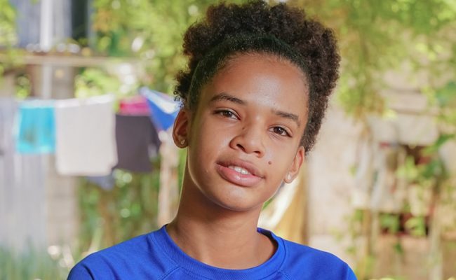Melany, now 13, is advocating for girls' rights, urging the president to help prevent early and forced marriage and teen pregnancy in the Dominican Republic. Photo by Plan International