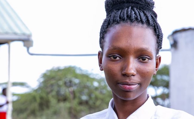 Maasi girl Poria undertakes Plan’s Break Free program in Kenya which helps prevent teen pregnancy by educating women and girls about their sexual health and rights. Photo by Armstrong Kiprotich / Plan International